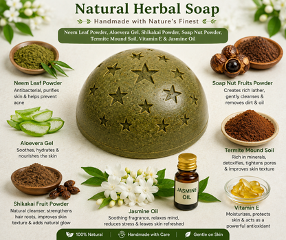 Home made neem aloevera soap