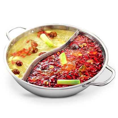 2 in 1 divided hot pot