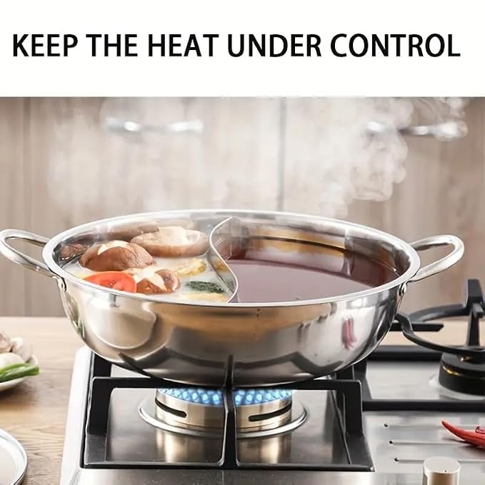 2 in 1 divided hot pot