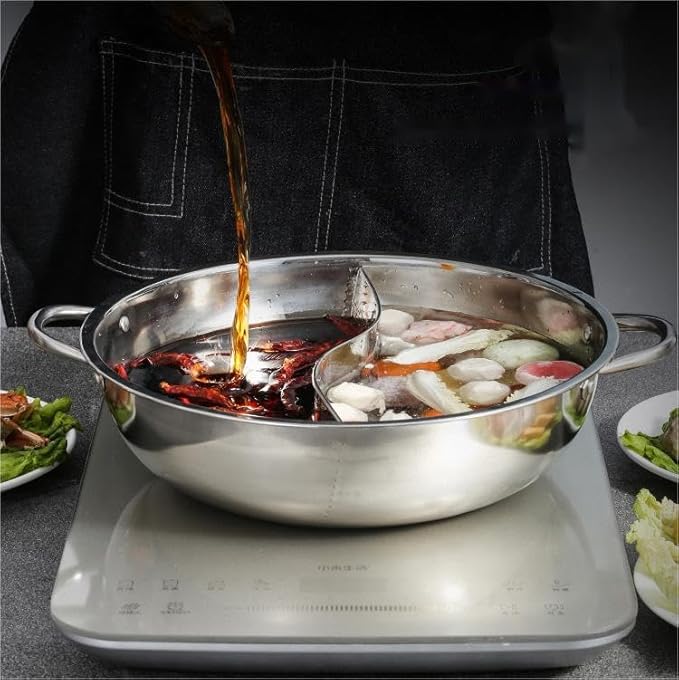 2 in 1 divided hot pot