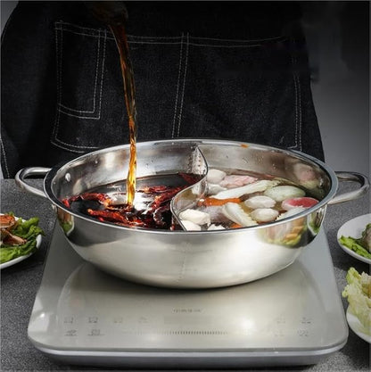 2 in 1 divided hot pot