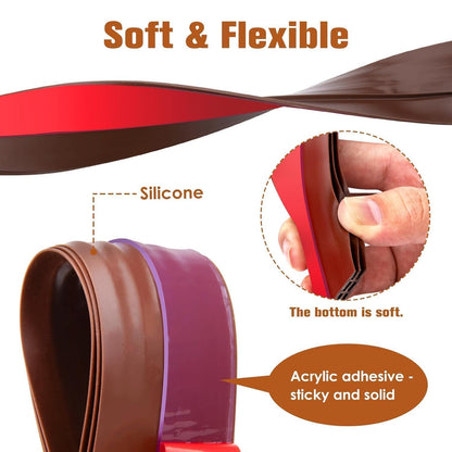 Silicone Door Seal Strip for Doors (Pack of 2)