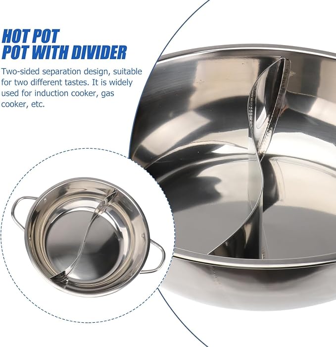 2 in 1 divided hot pot