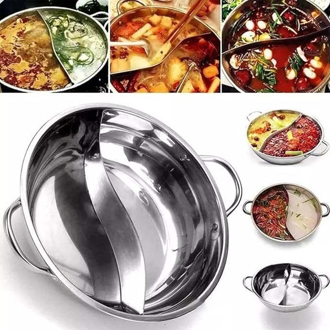 2 in 1 divided hot pot