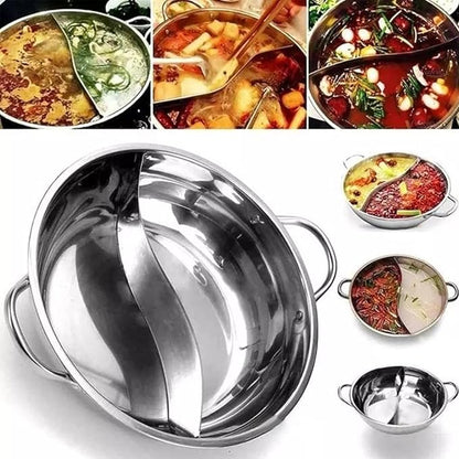 2 in 1 divided hot pot