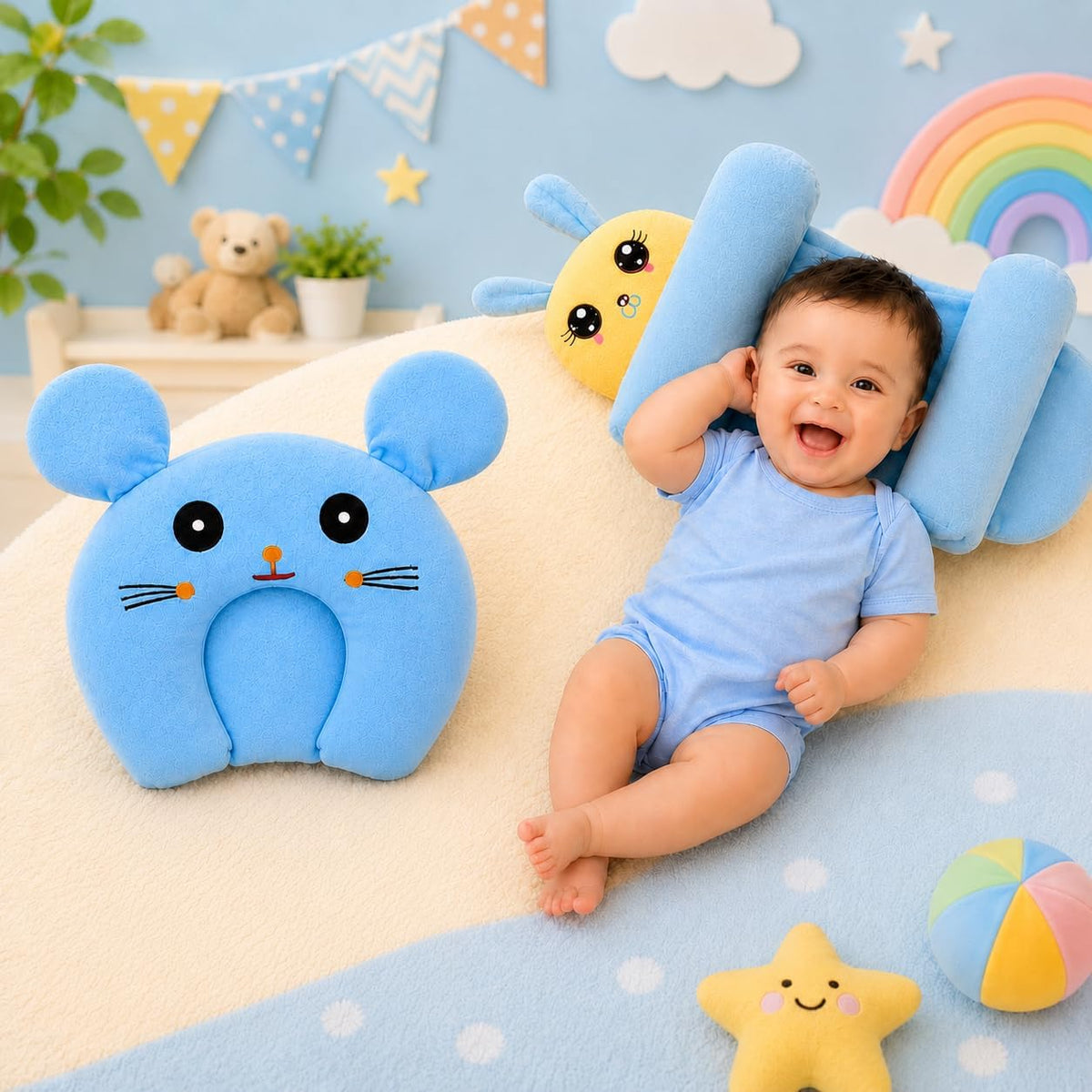 Baby pillow head shaper