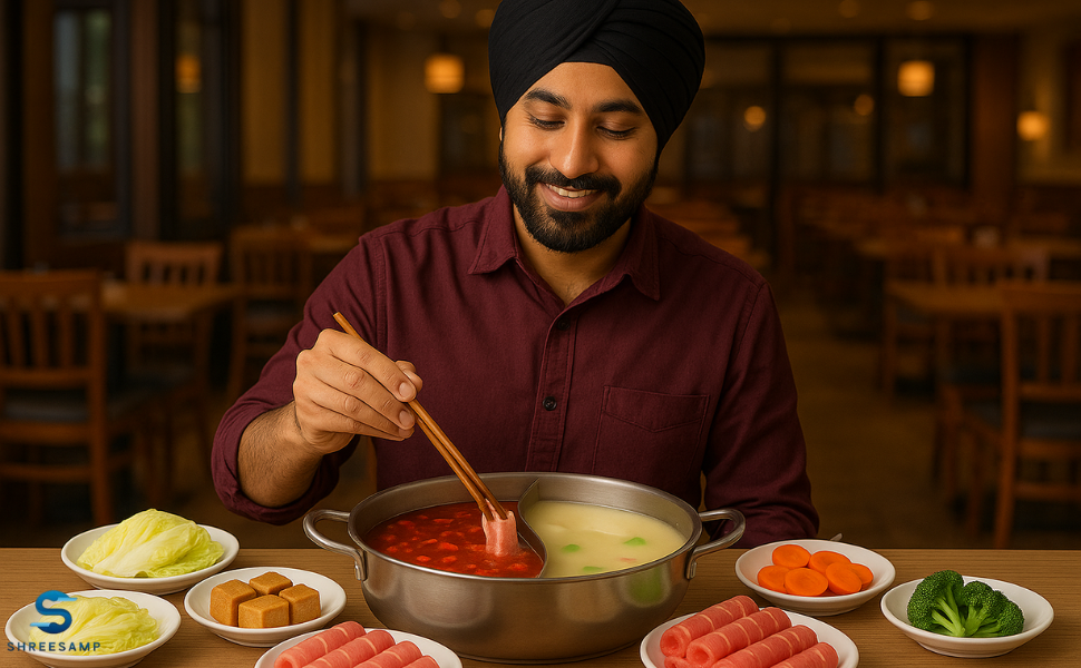 2 in 1 divided hot pot