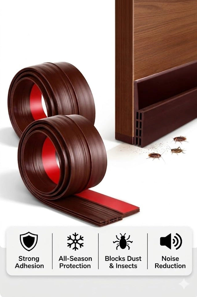 Silicone Door Seal Strip for Doors (Pack of 2)