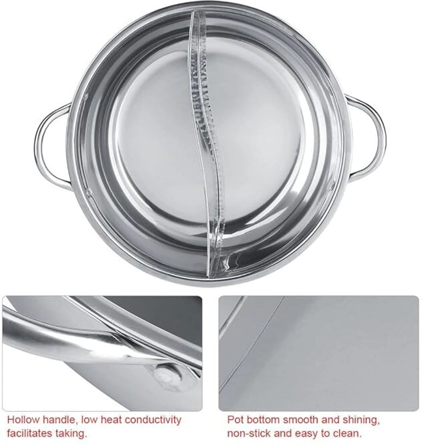 2 in 1 divided hot pot